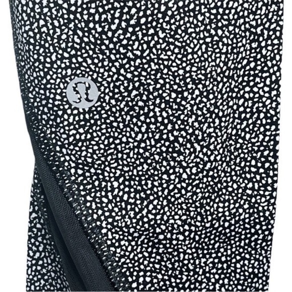 Lululemon Invigorate 7/8 Tight Chakra Print Alpine White Black Luxtreme - Size 8 - Picture 5 of 7